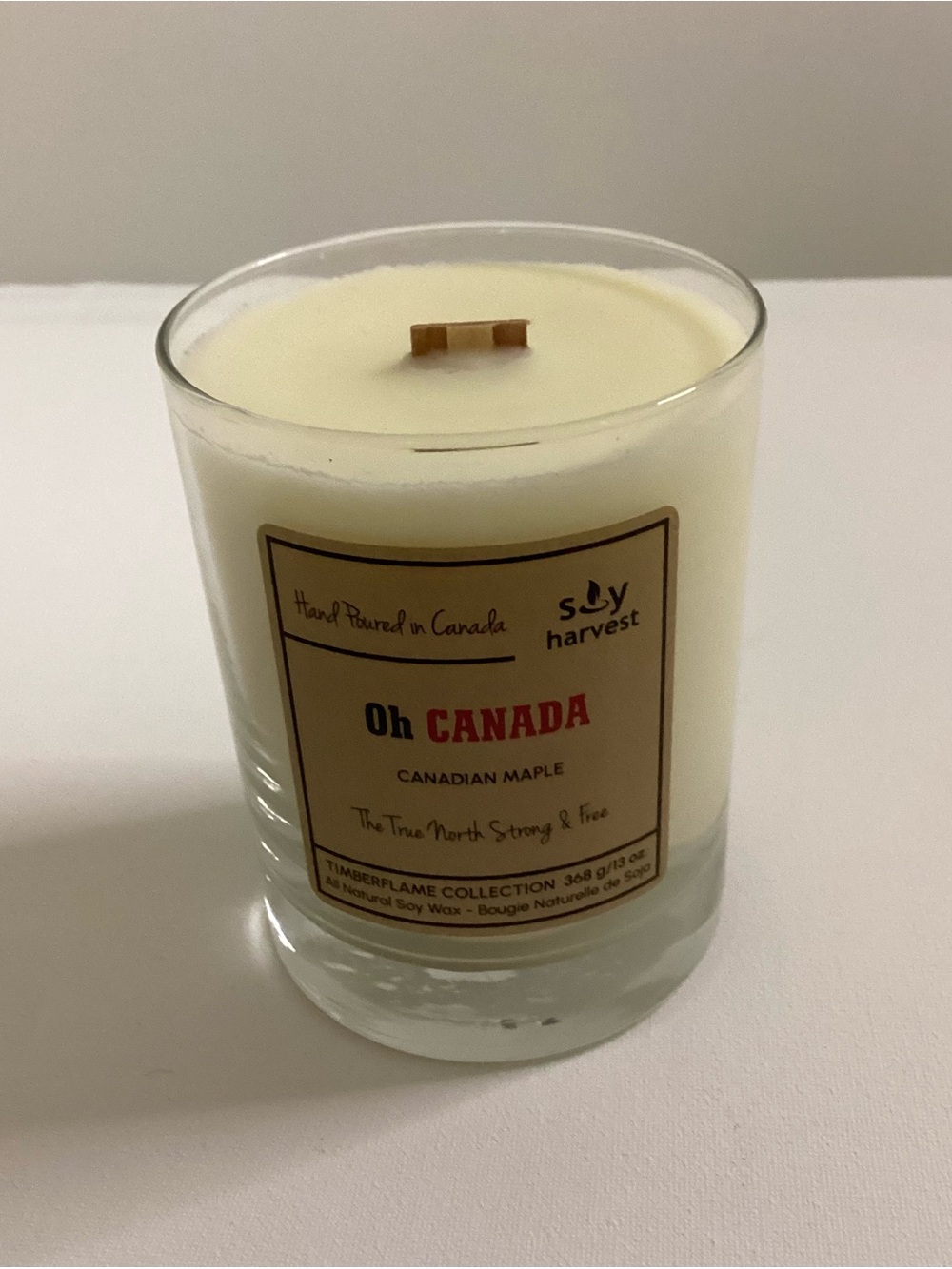 "Oh Canada" Candle from Timberflames Collection by Soy Cream NWT